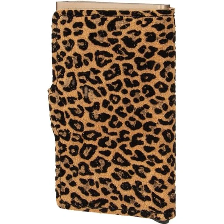 Secrid Miniwallet Leo MLe-Beige Kartenetui aus Leder, für 4 Karten mit oder 6 Karten ohne Prägung, Maße: 10,2 x 6,5 x 2,1 cm - Leo-Leder mit innovativem Cardprotector – Bild 2