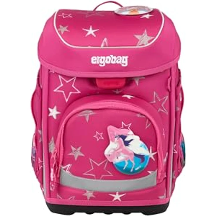 ergobag cubo Set, ergonomischer Schulranzen 5-teilig für 1. Klasse, standfest, mit Individualisierungsmöglichkeiten, gefertigt aus 27,7 recycelten PET-Flaschen – Bild 3