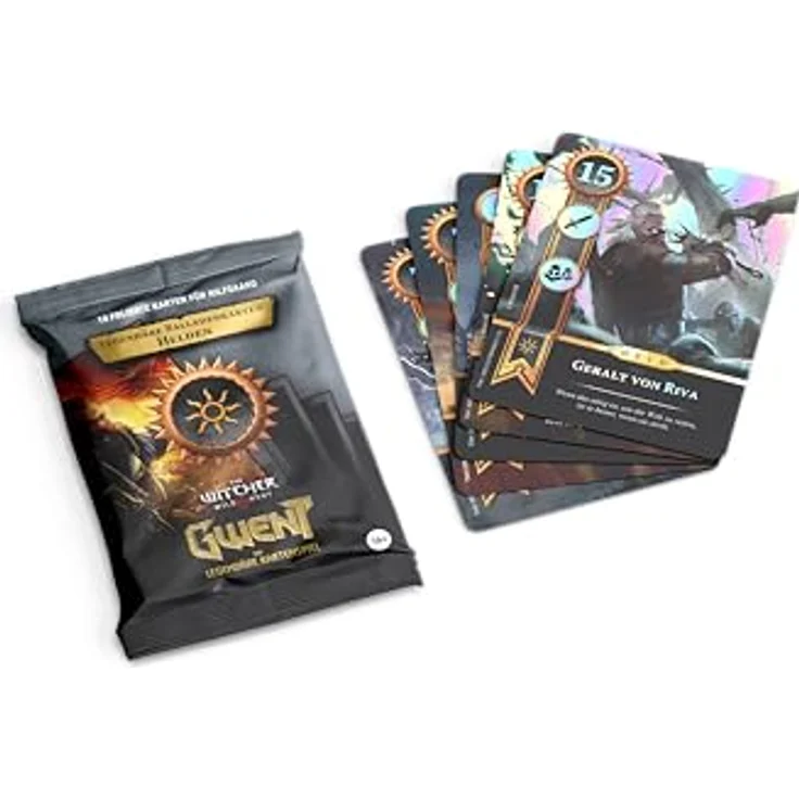 No Loading Games Gwent: Legendäre Balladenkarten Helden – Nilfgaard, Erweiterung, 10 folierte Karten, Kennerspiel für 1-5 Spieler, 14+ Jahre, 30 Minuten Spielzeit – Bild 1