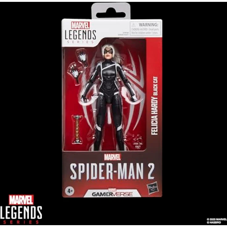 Hasbro Marvel Legends Spider-Man 2, Felicia Hardy Black Cat Actionfigur 15 cm, vollbeweglich mit 3 Accessoires – Bild 3