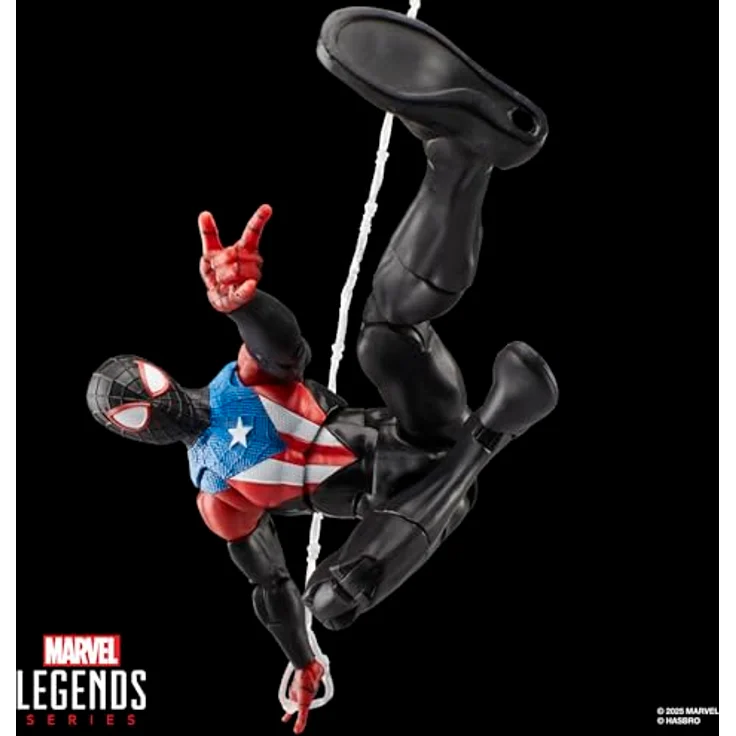 Hasbro Marvel Legends Spider-Man 2, Gamerverse Miles Morales Actionfigur im Boricua-Anzug, 15 cm, beweglich mit 5 Accessoires – Bild 4