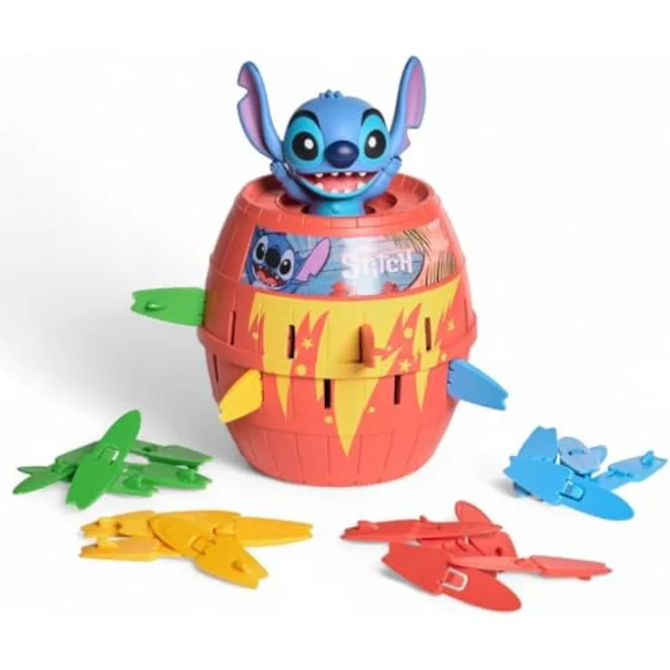 TOMY POP UP Stitch - T73772, Leicht und einfach überall hin mitzunehmen, Kinderspiele | Gesellschaftsspiele
