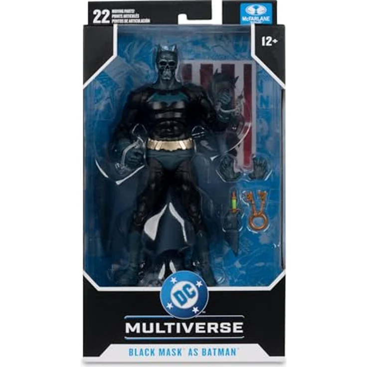 McFarlane DC Multiverse Actionfigur Black Mask as Batman (Beneath the Mask), 18 cm, detailreiche und bewegliche Sammelfigur mit Zubehör – Bild 8