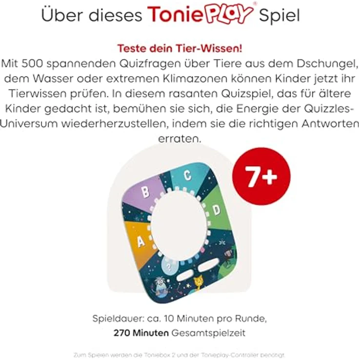 tonies Die Quizzles: Bunte Tierwelt, Hörspiel-Tonie mit 500 Tier-Quizfragen für Kinder – Bild 7