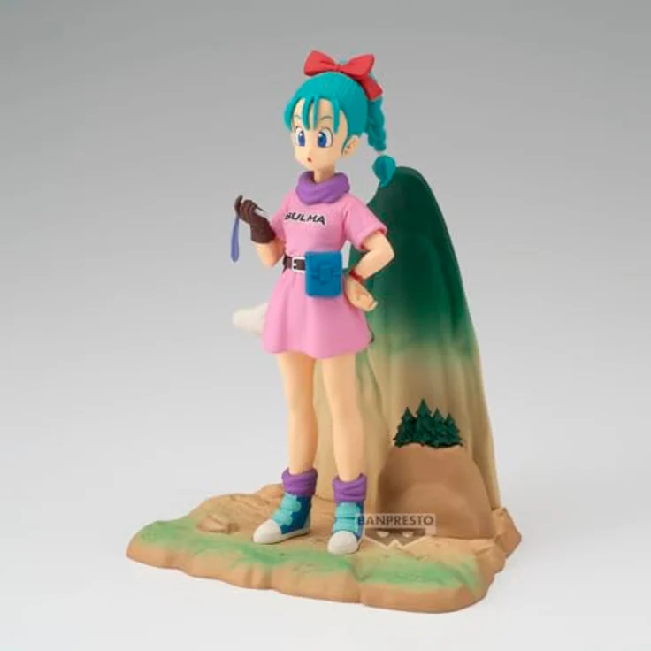 Banpresto Bulma Dragon Ball Actionfigur, 13 cm PVC Sammelfigur, BP29376P, Mehrfarbig, lizenziertes Produkt mit Basisständer – Bild 2