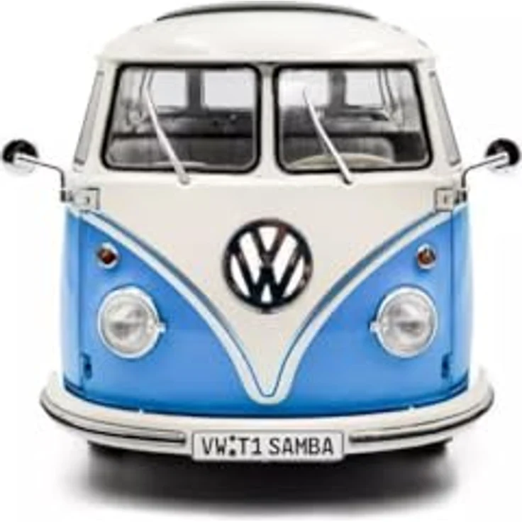 Solido 1:18 VW T1 21 Windows, Die-Cast Modellfahrzeug in blau/weiß, ideal als Geschenk – Bild 3