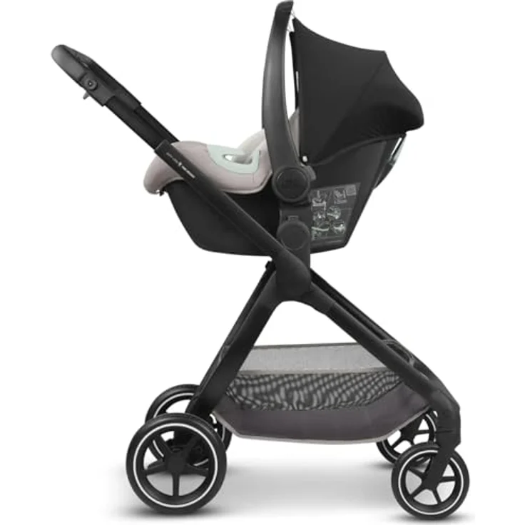 ABC Design Adapter Move Up für City Life, Ergonomischer Kinderwagen Adapter mit 10 cm Erhöhung, Schwarz – Bild 5