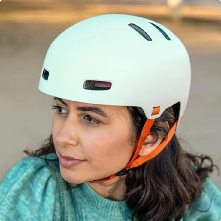 ABUS XoXo Stadt Helm, Kinderfahrradhelm in Mintgrün, Größe S (51-55 cm) – Bild 6