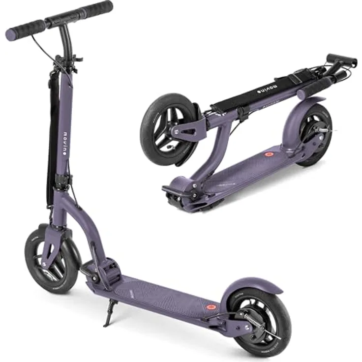 Movino AIR, Faltbarer Scooter mit Trommelbremse und Luftbereifung, für Jugendliche und Erwachsene (145–190 cm), max. Traglast 100 kg