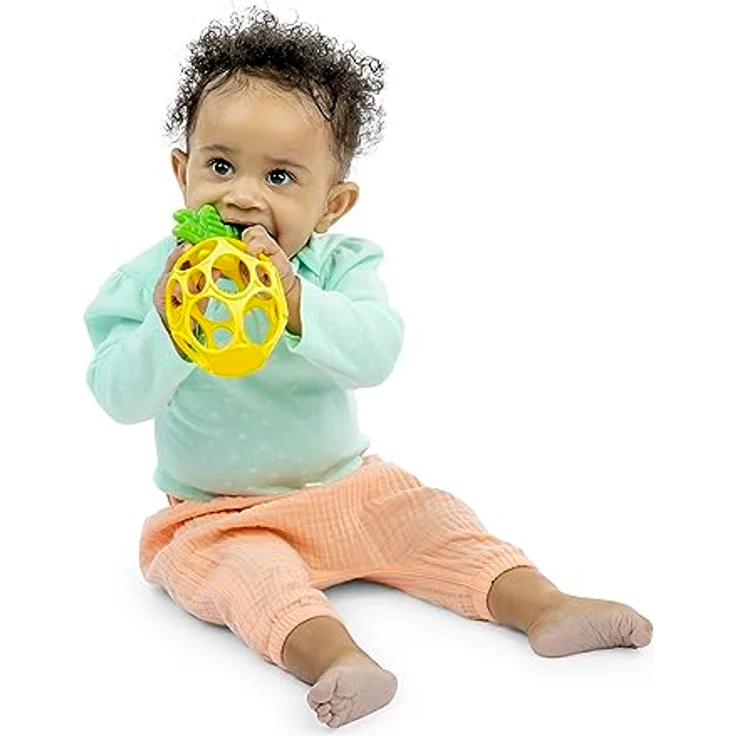 Oball Teether My Own™ Beißring, leichter Zahnungshilfer in Ananas-Design, 1 St. – Bild 1