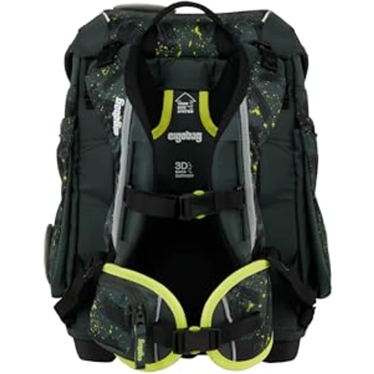 ergobag cubo Set, ergonomischer Schulranzen 5-teilig für 1. Klasse, höhenverstellbar, reflektierend, inklusive Sportbeutel und gefülltem Federmäppchen – Bild 5