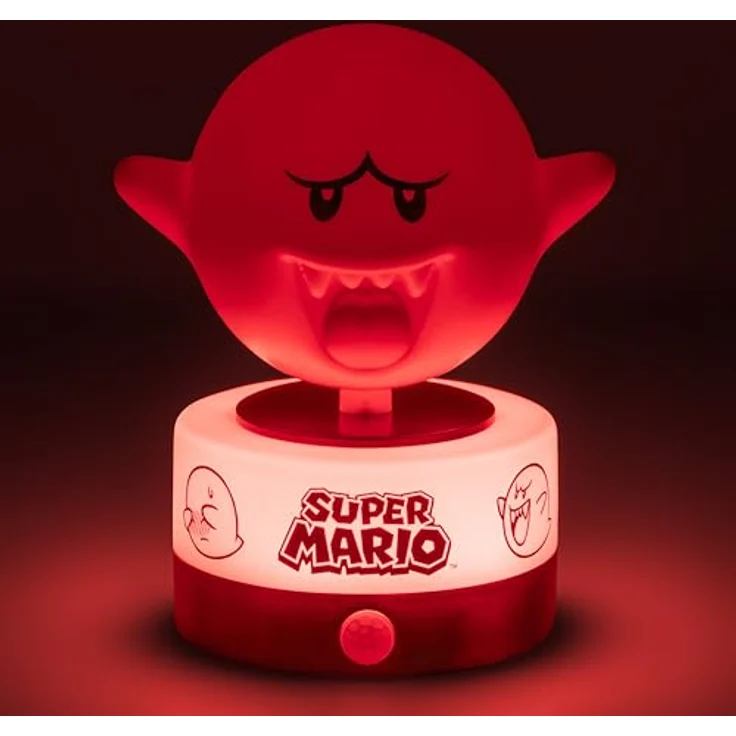 Paladone Super Mario Leuchte mit Sound Boo, 14 cm große bewegungsaktivierte Nachtlicht mit Zimmerwächter-Modus und USB-Stromversorgung – Bild 4