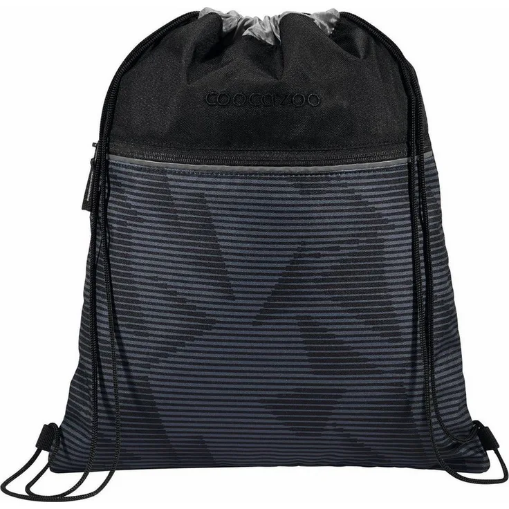 coocazoo Turnbeutel, Sportbeutel mit 10 Liter Volumen und Reflexstreifen, blau