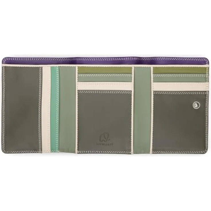 Mywalit Medium Tri-fold Geldbörse, 100% Leder, lila, 12 cm x 8 cm x 3 cm – Bild 2