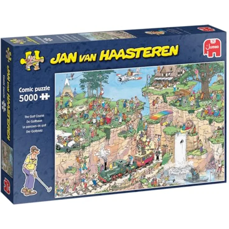 Jan van Haasteren - Der Golfplatz, 5000 Teile Puzzle aus 100% recyceltem Karton, ab 12 Jahren
