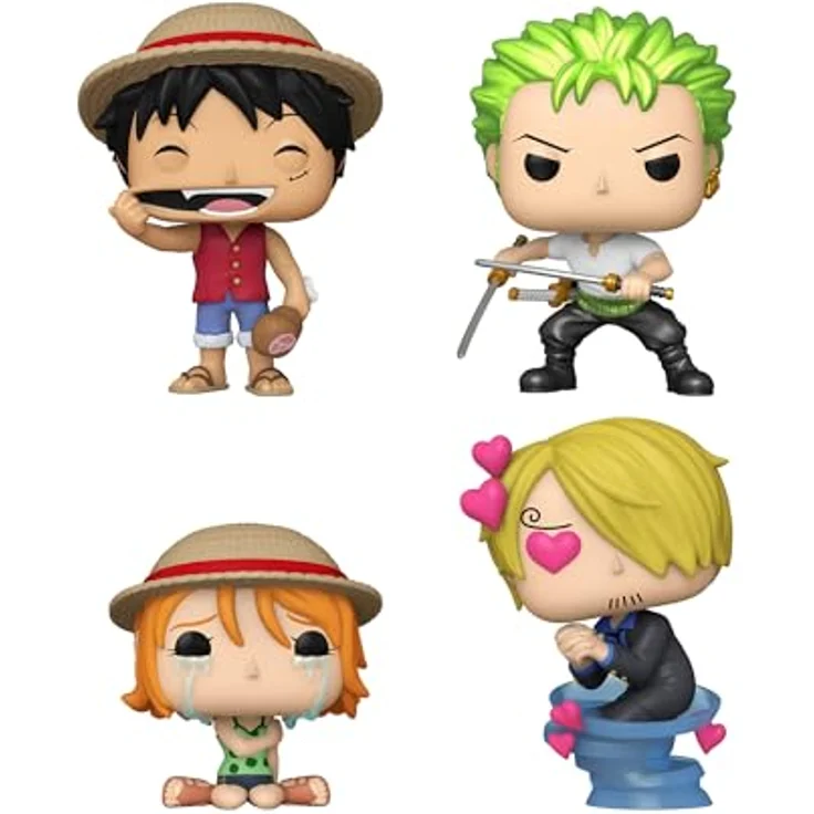Funko Pop! Animation: One Piece - Refresh 4 Pack- Vinyl-Sammelfigur - Geschenkidee - Offizielle Handelswaren - Spielzeug Für Kinder und Erwachsene - Anime Fans - Modellfigur Für Sammler - 9,5 cm - Hochwertiges Vinyl - Ideal für Sammler – Bild 2