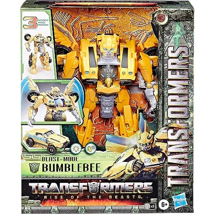 Transformers Spielzeug zum Film Transformers: Aufstieg der Bestien, Beast-Mode Bumblebee Action-Figur ab 6 Jahren, 25 cm – Bild 2