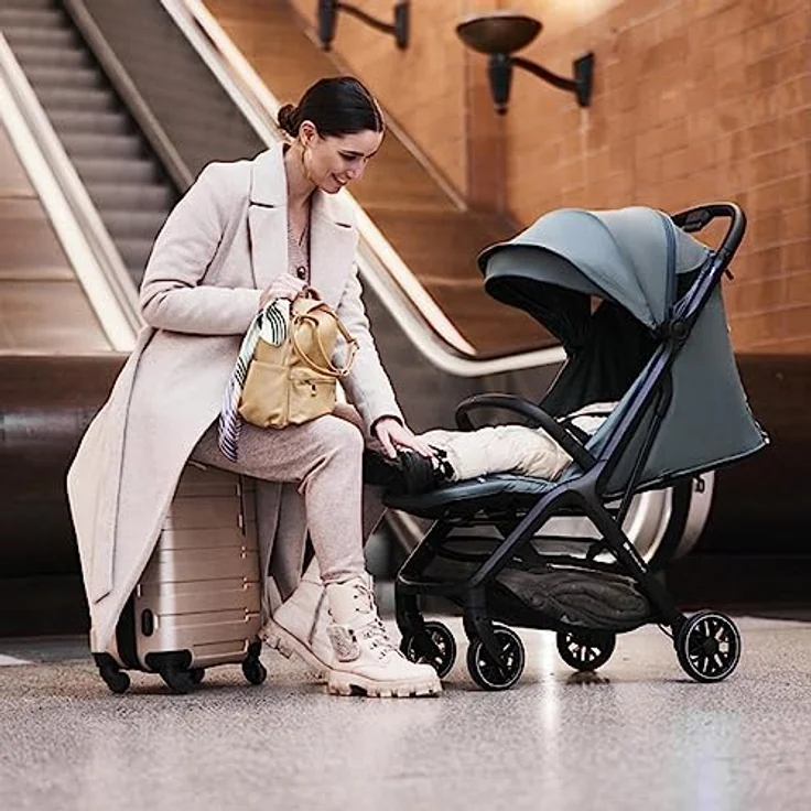 Kinderkraft Kinderwagen Sportwagen Buggy NUBI 2 Cloudy Grey – Bild 6