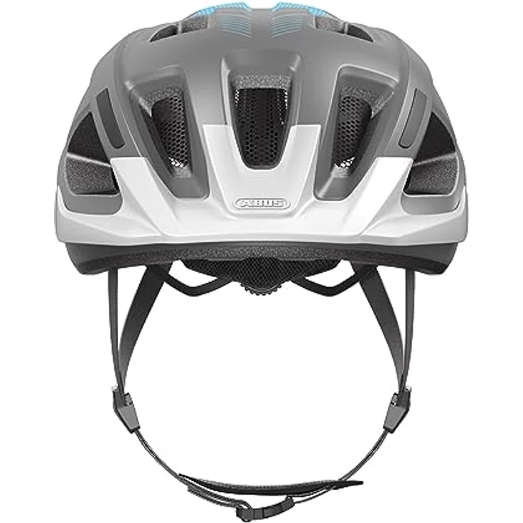 ABUS Fahrradhelm Aduro 3.0 – City-Helm für Damen und Herren – Grau, Größe M, Reflektorsticker, LED-Licht optional, Justier-System, Insektennetze – Bild 2