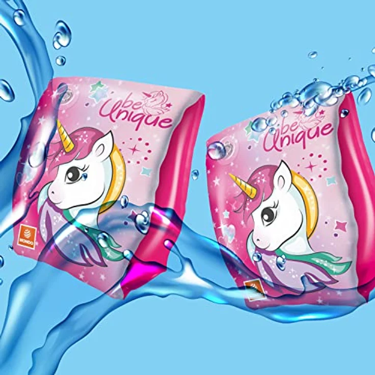 Mondo Toys UNICORN Arm Bands - PVC-Schwimmhilfen für Kinder von 2 bis 6 Jahren, 2 Luftkammern, doppeltes Sicherheitsventil - Rosa – Bild 5