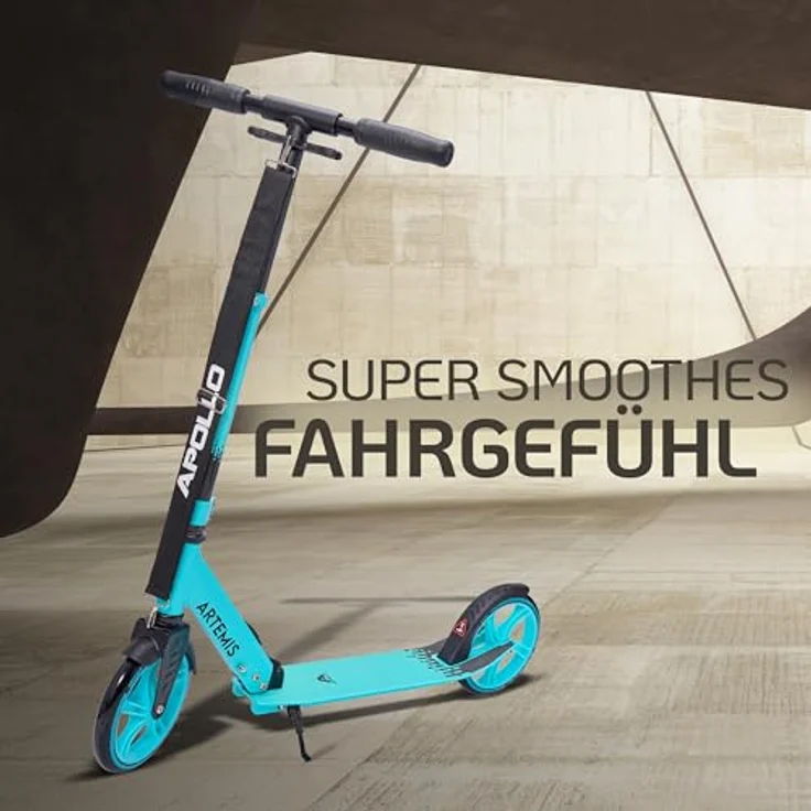 Apollo Artemis City Scooter, klappbar und höhenverstellbar, für Kinder ab 6 Jahren, mit robustem Rahmen und Big Wheels – Bild 2