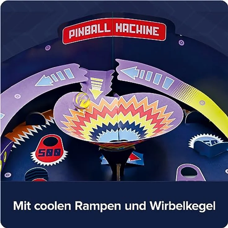 FRANZIS 67210 - Retro Flipper Adventskalender, In 24 Tagen zum eigenen, voll funktionsfähigen Flipper-Automaten, plastikfrei, für Kinder ab 8 Jahren – Bild 5