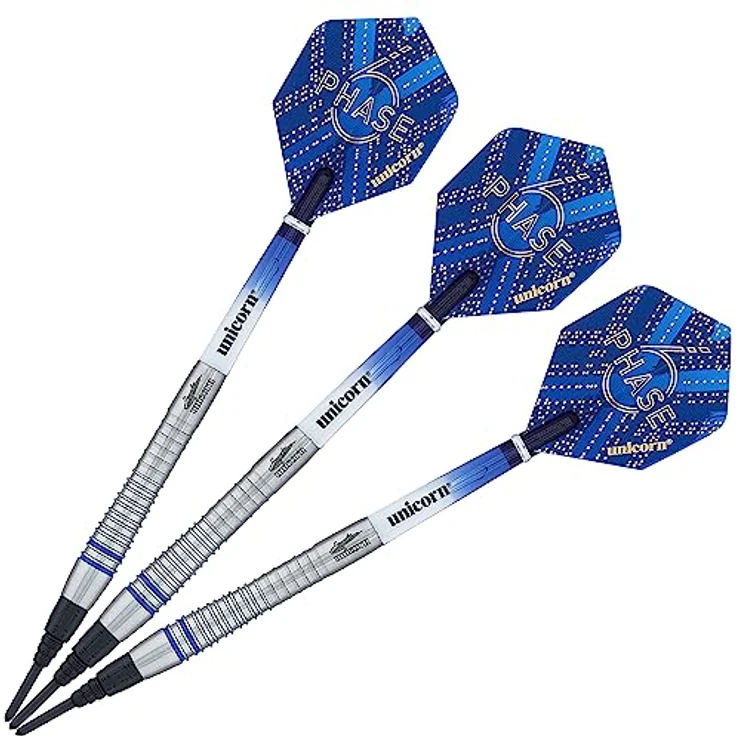 Unicorn Weltmeister Natur Darts, blau, 18 g – Bild 5