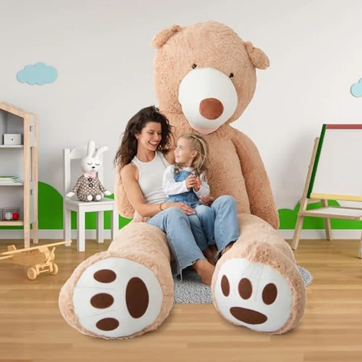 MKS. Riesen Teddybär XXL Kuschelbär 260 cm groß Plüschbär - Braun (260 cm) – Bild 3