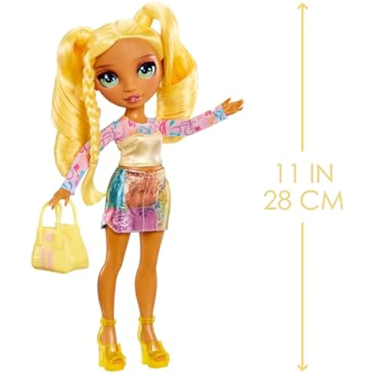 Rainbow High Anziehpuppe My Fashion Style Fashion Dolls - Sunny, modischer Street Look mit Handtasche – Bild 3