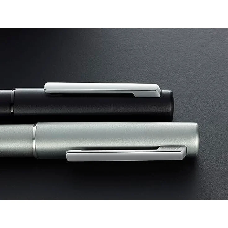 Lamy aion Tintenroller, 0,6 mm, schwarz, Gehäuse aus eloxiertem Aluminium, federnd gelagerter Edelstahlclip – Bild 6