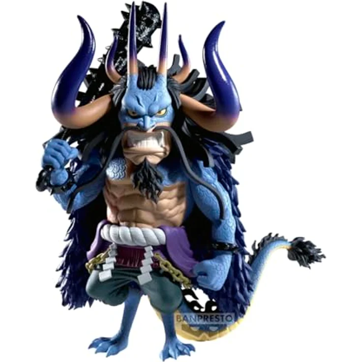 Banpresto Kaido One Piece Sammelfigur – Mega World Collectable aus PVC, 13 cm, mehrfarbig, inkl. Basisständer, für Anime-Fans – Bild 2