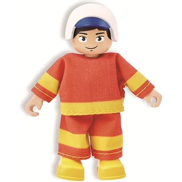 Hape Rescue Helicopter, Spielset mit 1 Figur, Hubschrauber mit öffnenden Türen und beweglichem Piloten, für Kinder ab 24 Monaten – Bild 10