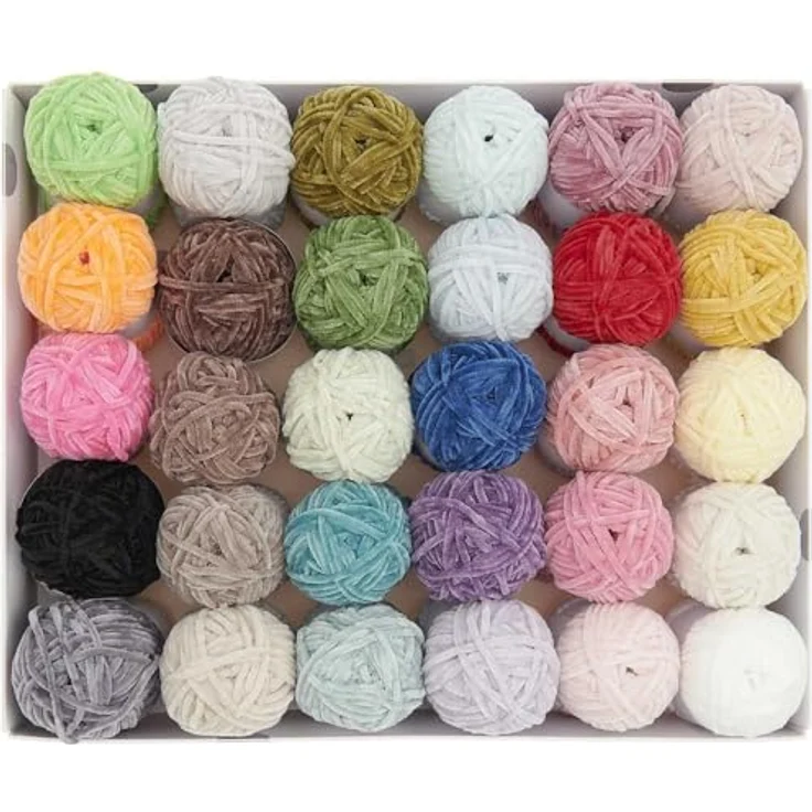 Rico Design Ricorumi-Set Nilli Nilli Häkelwolle, 30 Knäuel à 25g, 100% Polyester, Lauflänge 65 m, Nadelstärke 3,0 – Bild 2