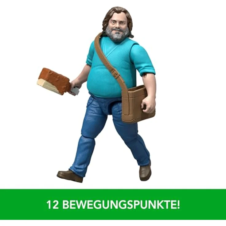 Mattel® Actionfigur Minecraft Steve, beweglich mit charakteristischem Zubehör, Set für Fans ab 6 Jahren – Bild 5