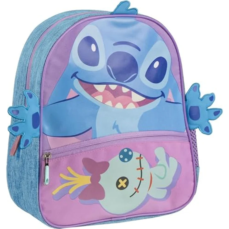 Cerdá Kindergartenrucksack Lilo & Stitch - Stitch, Blau, für Kinder ab 3 Jahren – Bild 1