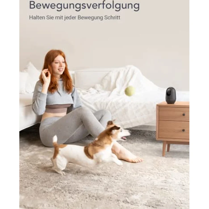nooie Babyphone mit Kamera 2K, 360° WLAN Überwachungskamera, Nachtsicht, Zwei-Wege-Audio, Bewegungsverfolgung, kompatibel mit Alexa/Google Home, SD-Kartenspeicher bis 128 GB – Bild 5