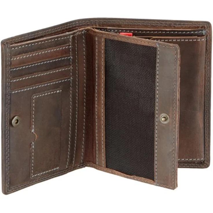 Strellson Baker Street Billfold V8 4010000224 Herren Geldbörsen 10x13x1 cm (B x H x T), Braun (dark brown 702) – Bild 4