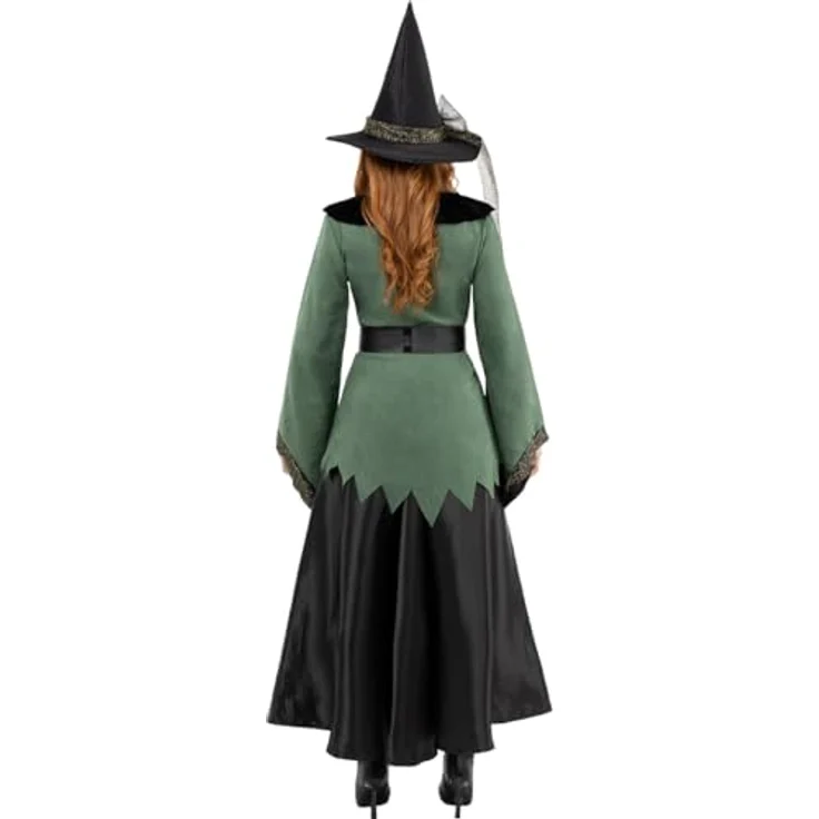 Funidelia Hexen Kostüm Deluxe für Damen - Größe S, Schwarz, Halloween & Horror - Erwachsenenkostüm & Verkleidung für Partys & Karneval – Bild 5