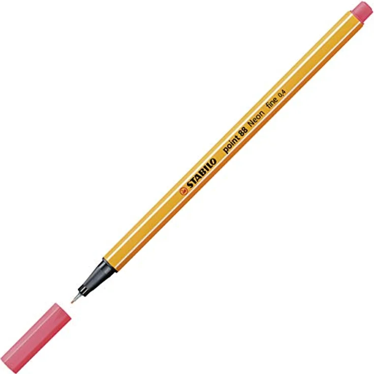 STABILO Fineliner point 88 Neonfarbe, 5er Set in verschiedenen Neonfarben, umweltfreundlich und langlebig – Bild 2