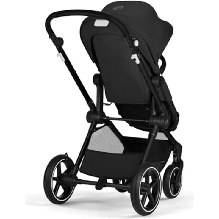 CYBEX Gold Kinderwagen EOS Lux 2-in-1, Reisesystem, Ab Geburt bis 22 kg (ca. 4 Jahre), Moon Black - Preisvergleich – Bild 2