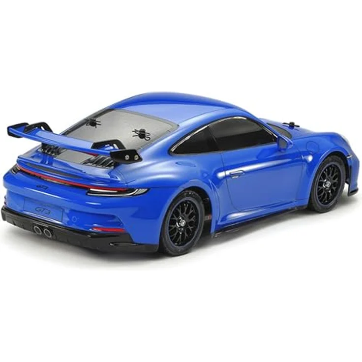 Tamiya 1/10 Porsche 911 GT3 992 TT-02, 4x4 On-Road Touring Kit mit HobbyWing THW 1060 Motor ESC, robuster Polycarbonat-Körper und unabhängiger Doppelquerlenkeraufhängung – Bild 2