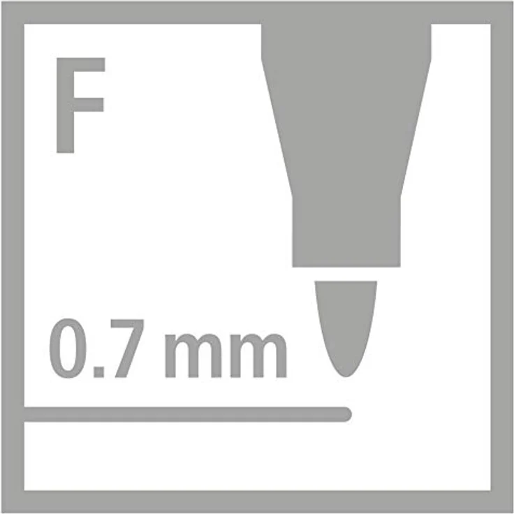 STABILO Trio A-Z, 144er Box mit 12 verschiedenen Farben, ergonomische Wasserbasis-Filzstifte für Schule und Büro – Bild 7