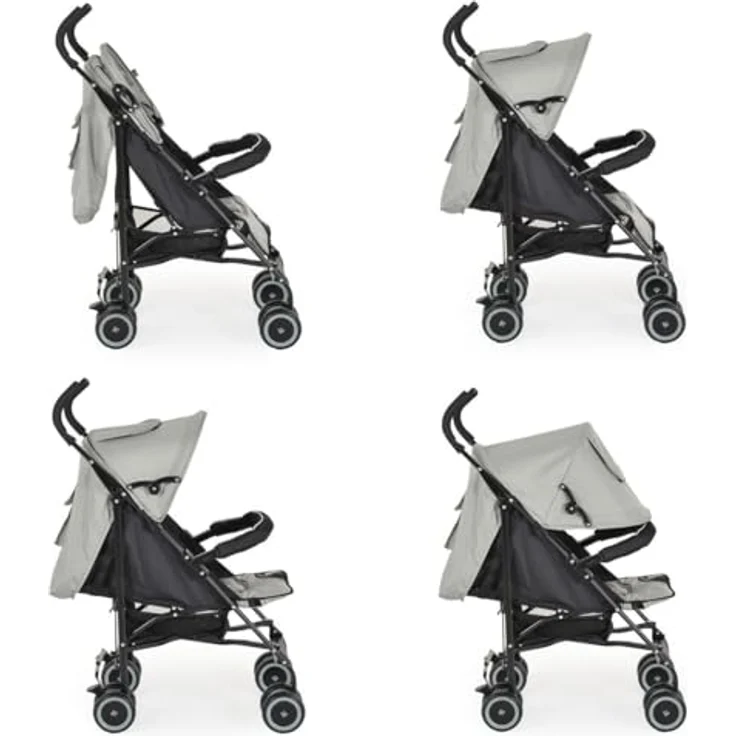 Moni Kinder-Buggy Kinderwagen Jerry, schwenkbare Vorderräder, EVA-Räder, blau – Bild 5