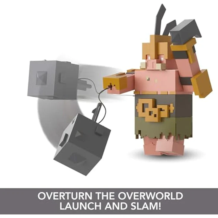Mattel Minecraft GYR77 - Mattel Mattel Mattel Mattel Minecraft Spielzeug | Legends ca. 8 cm große Actionfiguren | Portalwächter, bereit zum Angriff und mit Zubehör | Geschenk zum Sammeln für Kinder – Bild 7