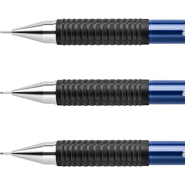 STAEDTLER Marsmicro-Druckbleistift 3er Etui, hochwertige Druckbleistifte mit gummiertem Griff, Strichstärken 0,3/0,5/0,7 mm – Bild 3