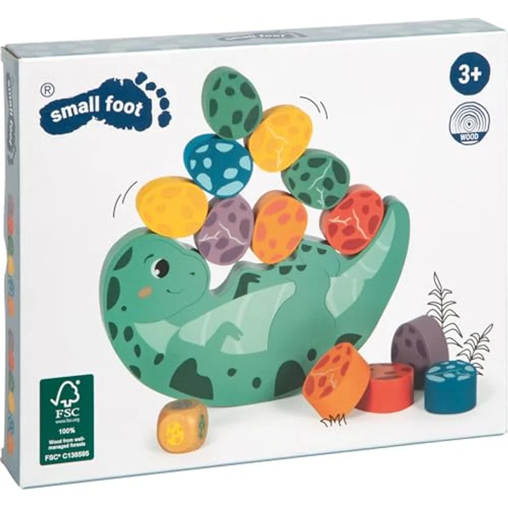 Small Foot - Wooden Balance Game Dino, 14-teiliges Brettspiel für Kinder – Bild 8