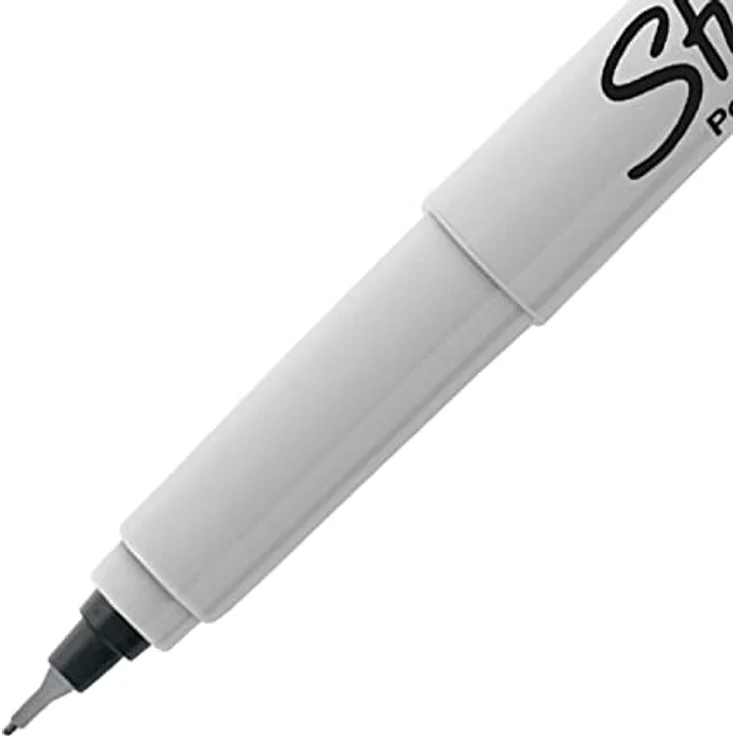 Sharpie Permanentmarker, ultradünne Spitze, schwarz, 2er-Packung – Bild 3