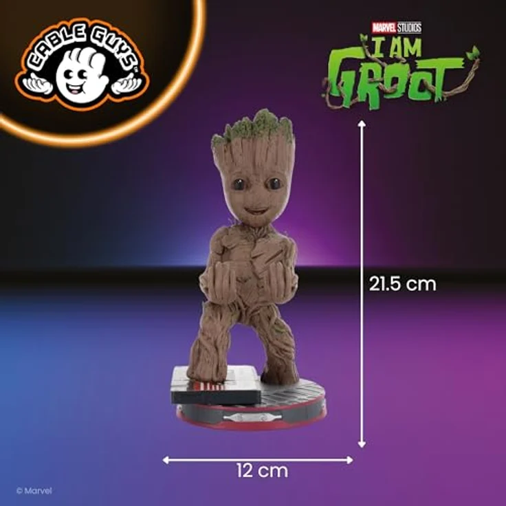 exquisite gaming Marvel Cable Guys Lade-Halter Smiley Toddler Groot 22 cm, intergalaktischer Kabelhalter für Controller und Handy – Bild 9