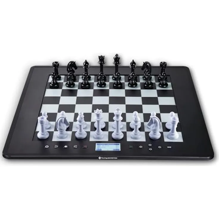 MILLENNIUM M831 The King Competition Schachcomputer – Benutzerfreundlich mit LED-Zuganzeige, automatischer Spielstärkenanpassung und 32 x 32 cm Spielfeld