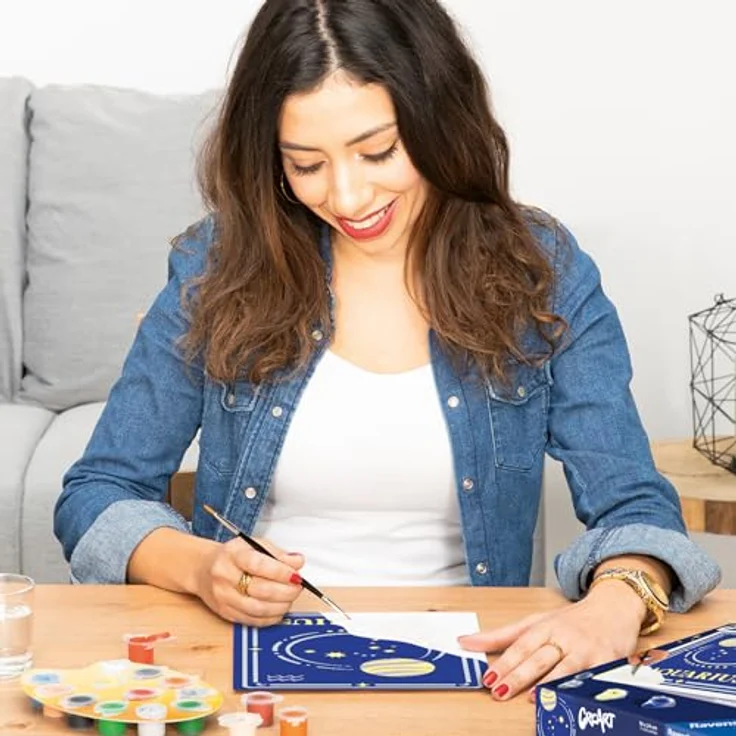 Ravensburger CreArt - Malen nach Zahlen 23738 - Sternzeichen Wassermann - Malen nach Zahlen Erwachsene - ab 14 Jahren – Bild 3